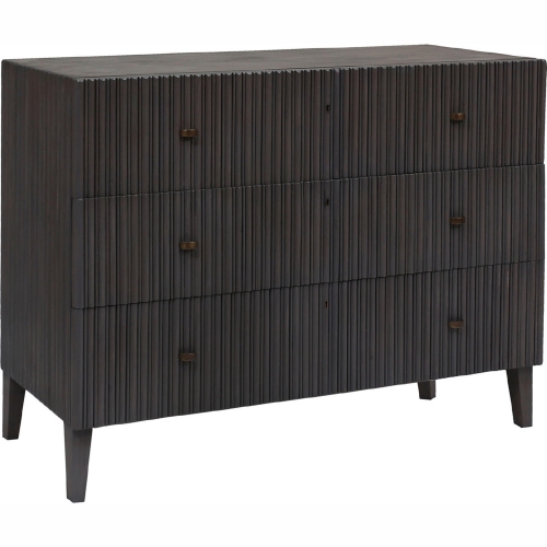 Bolt 3 Drawer Chest in Light Grey Mahogany