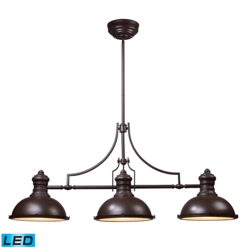 Chadwick 3 Light Billiard / Island Light in Oiled Bronze (LED)