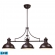 Chadwick 3 Light Billiard Island Light in Oiled Bronze (LED)
