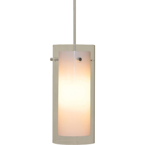 1 Light Ceiling Pendant Light in Chrome & Glass