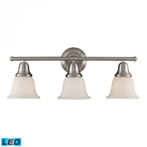 Berwick 3 Light Bath Vanity Fixture in Brushed Nickel (LED)