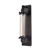 Fulton 1 Light Wall Sconce in Oil Rubbed Bronze w/ Clear Glass