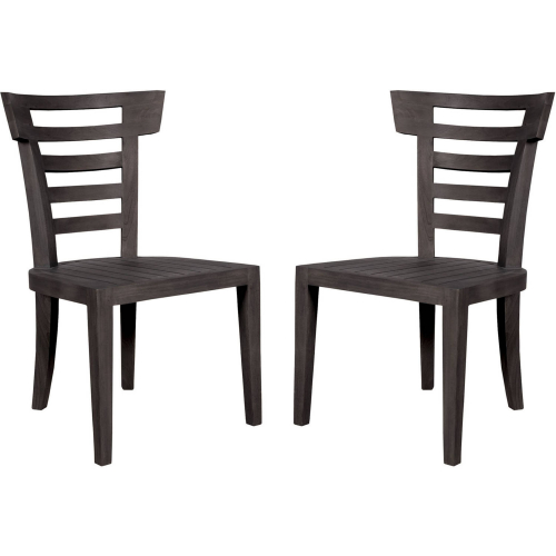 Teak Collection Outdoor Dining Chair in Gray Teak (Set of 2)