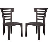 Teak Collection Outdoor Dining Chair in Gray Teak (Set of 2)