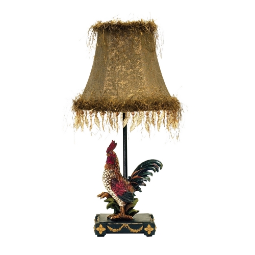 19" Petite Rooster Table Lamp in Ainsworth Finish