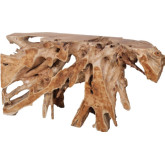 Teak Root Console Table in Natural Root