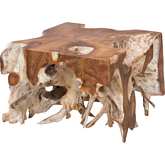 Root Coffee Table in Natural Teak Root