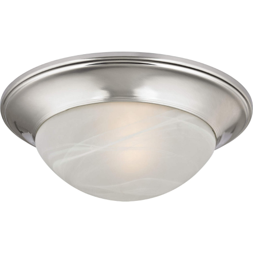 Flush Mounts 12"W 1 Light Flush Mount in Brushed Nickel