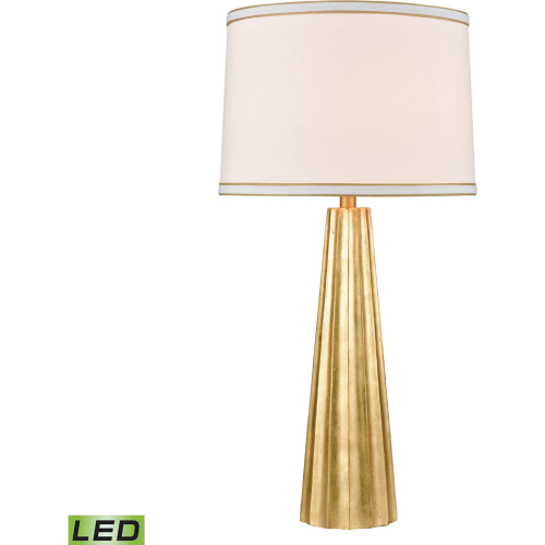 Hightower 31"H 1 Light Table Lamp in Gold Leaf Resin (Includes LED Bulb)