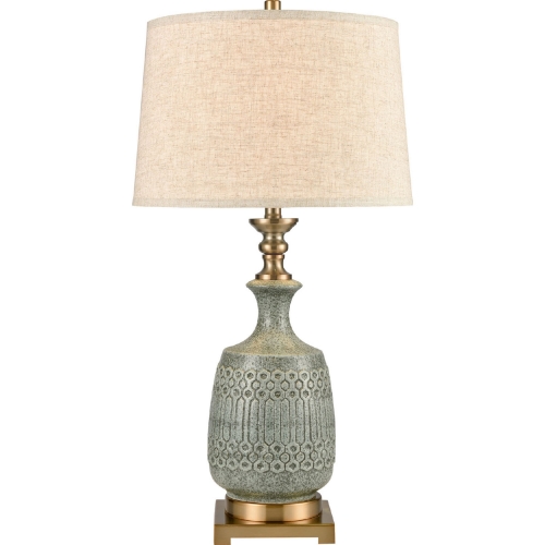 Port Ewen Table lamp in Multitone Ceramic & Antique Brass