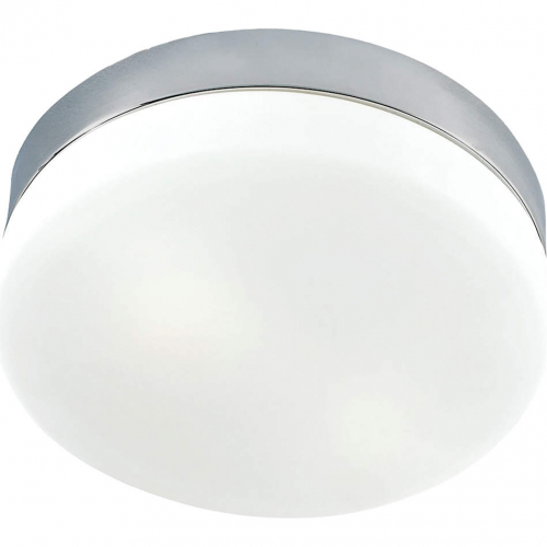 Flush Mounts 9"W 1 Light Flush Mount in Satin Nickel