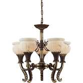 Kingston 5 Light Chandelier in English Brass Finish