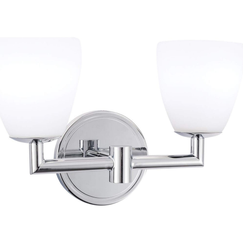 Chancellor Indoor Wall Sconce in Chrome & Opal Glass