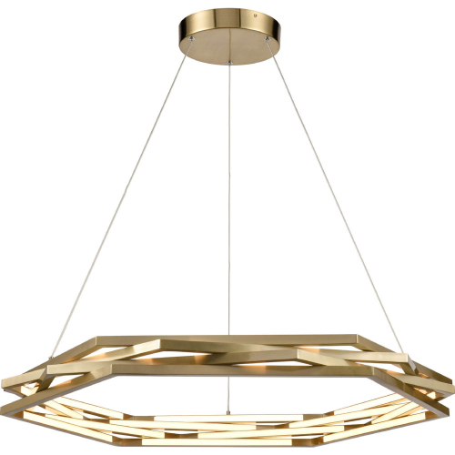 Catana 32"W LED Pendant in Bronze Finish Metal