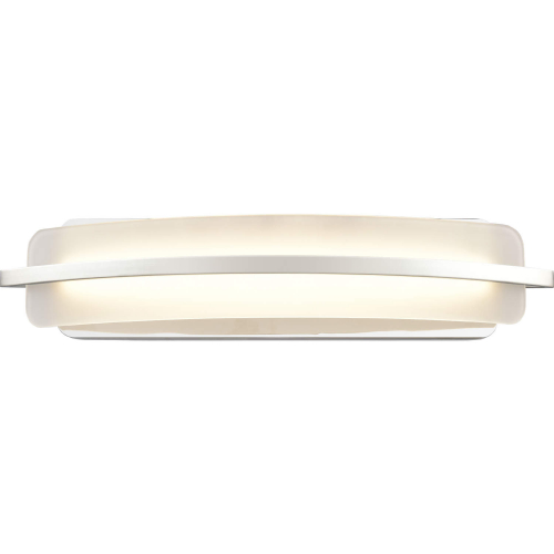 Curvato 25.5"W LED Vanity Light in Polished Chrome & Opal Etched Glass