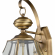 Ashford 10"H 2 Light Outdoor Wall Sconce in Antique Brass & Glass