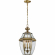 Ashford 12"W 3 Light Outdoor Pendant in Antique Brass & Glass