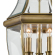 Ashford 12"W 3 Light Outdoor Pendant in Antique Brass & Glass