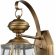 Ashford 12"H 3 Light Outdoor Wall Sconce in Antique Brass & Glass