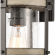 Annenberg 1 Light Outdoor Sconce in Anvil Iron, Distressed Gray & Seed Glass