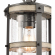 Annenberg 1 Light Outdoor Pendant in Anvil Iron, Distressed Gray & Seed Glass