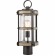 Annenberg 1 Light Outdoor Post Light in Anvil Iron, Distressed Gray & Seed Glass