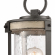 Annenberg 1 Light Outdoor Post Light in Anvil Iron, Distressed Gray & Seed Glass