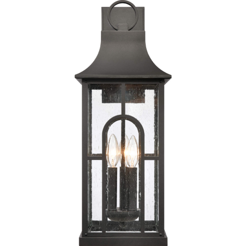 Triumph 23"H 3 Light Outdoor Wall Sconce in Textured Black