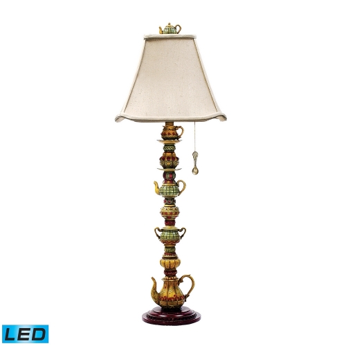 35" Tea Service LED Candlestick Lamp in Burwell Finish