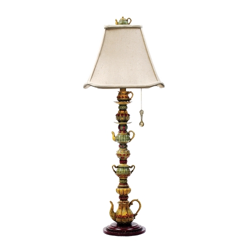 35" Tea Service Candlestick Lamp in Burwell Finish