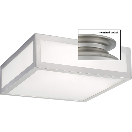 Kaset 15" Flush Mount Ceiling Light in Brushed Nickel