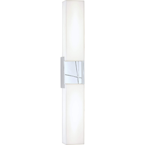 Artemis Vanity Wall Light in Chrome & Opal Glass