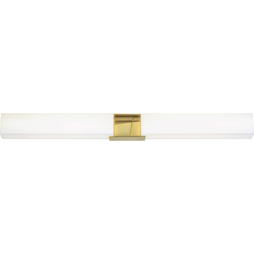 Artemis Vanity Wall Light in Satin Brass & Opal Glass