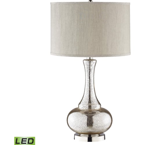 Linore 28"H 1 Light Table Lamp in Silver & Gold (Includes LED Bulb)