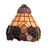 Mix-N-Match Glass Shade in Mosaic Tiffany Glass