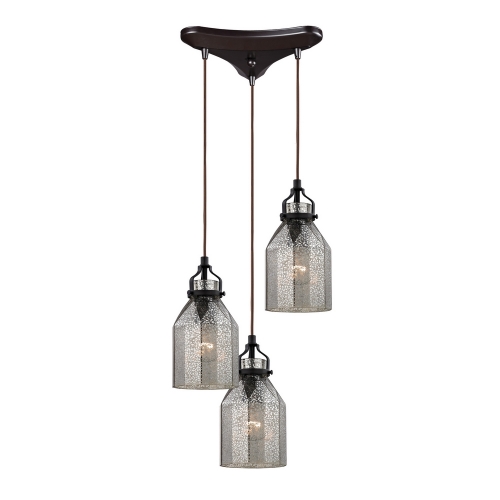 Danica 3 Light Chandelier in Oil Rubbed Bronze