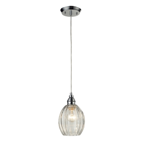 Danica 1 Light Pendant Light in Polished Chrome