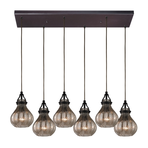 Danica 6 Light Chandelier in Oil Rubbed Bronze