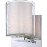 Combo 5"W 1 Light Vanity Light in Chrome & Glass