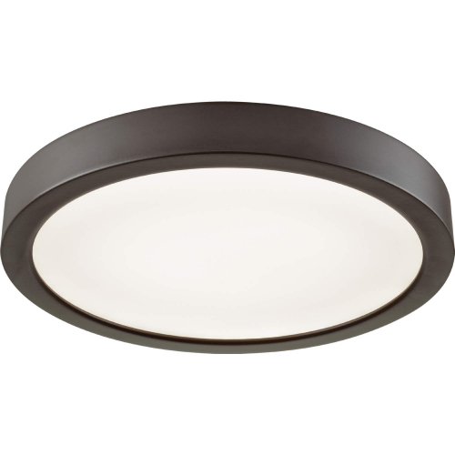 Titan 8"W 1 Light Flush Mount in Oil Rubbed Bronze