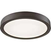 Titan 8"W 1 Light Flush Mount in Oil Rubbed Bronze