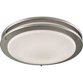 Clarion 15"W 1 Light Flush Mount in Brushed Nickel