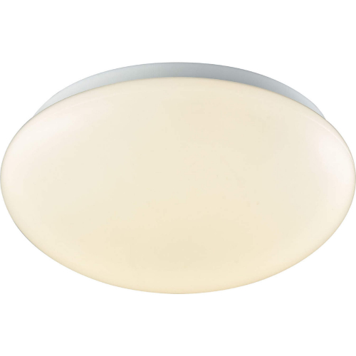 Kalona 1 Light 10" LED Flush Mount in White Metal & White Acrylic