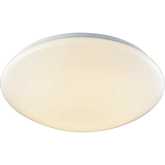 Kalona 15"W 1 Light Flush Mount in White Metal & White Acrylic