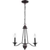 Farmington 18"W 3 Light Chandelier in Oil Rubbed Bronze