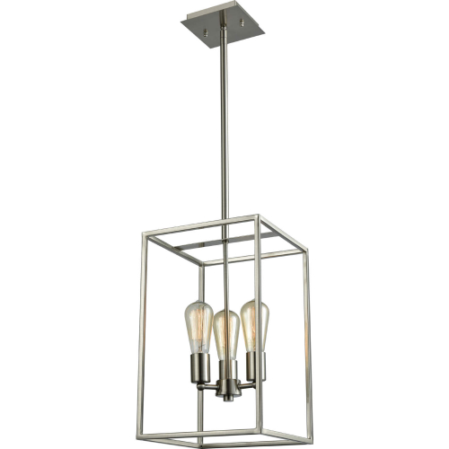 Williamsport 10"W 3 Light Chandelier in Brushed Nickel