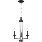 West End 15"W 3 Light Chandelier in Oil Rubbed Bronze