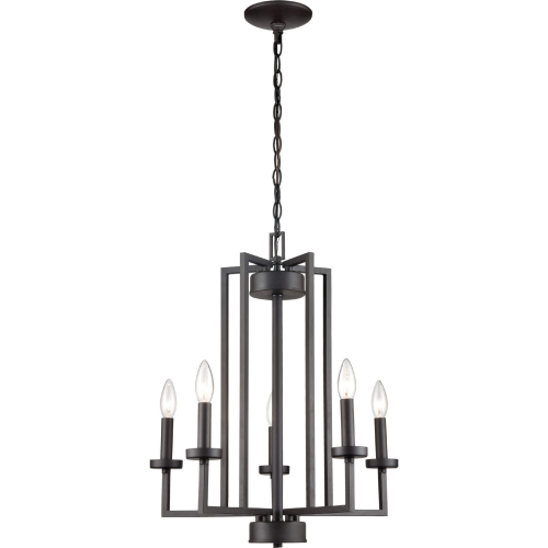 West End 20"W 6 Light Chandelier in Oil Rubbed Bronze