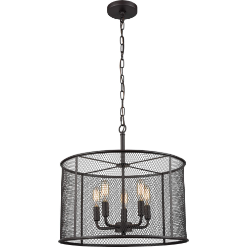 Williamsport 18"W 5 Light Chandelier in Oil Rubbed Bronze