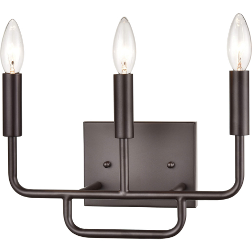 Park Slope 13"W 3 Light Vanity Light in Oil Rubbed Bronze